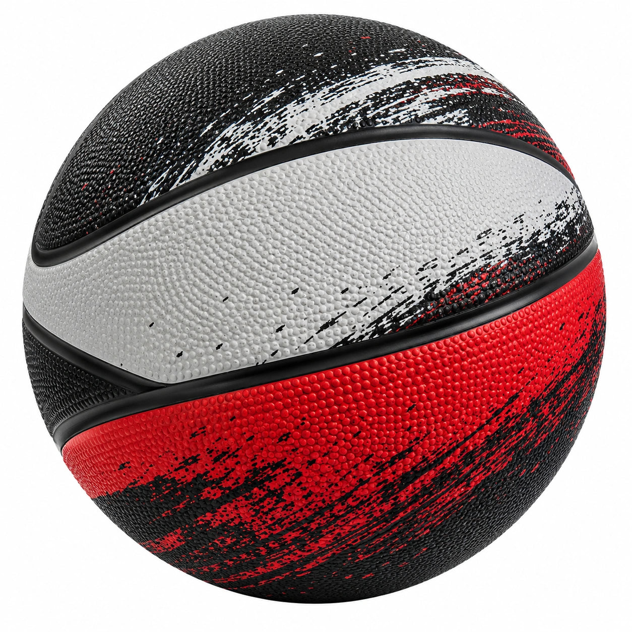 Pallone da Basket Professionale Nero, Rosso e Bianco