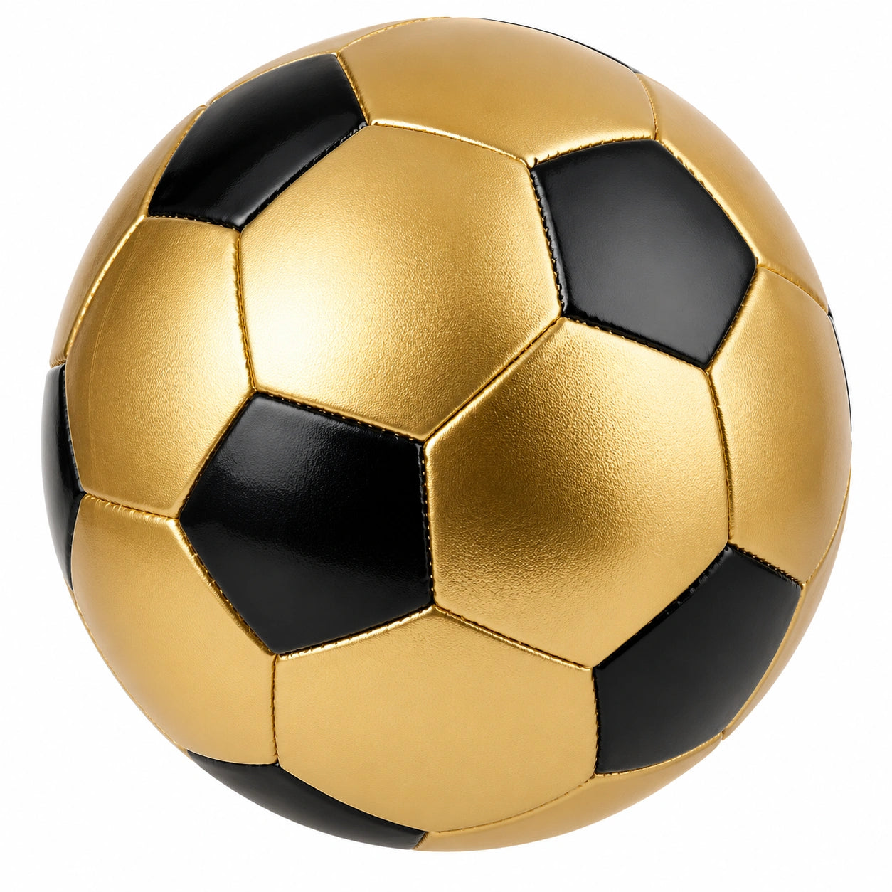 Pallone da Calcio Oro e Nero Elegante