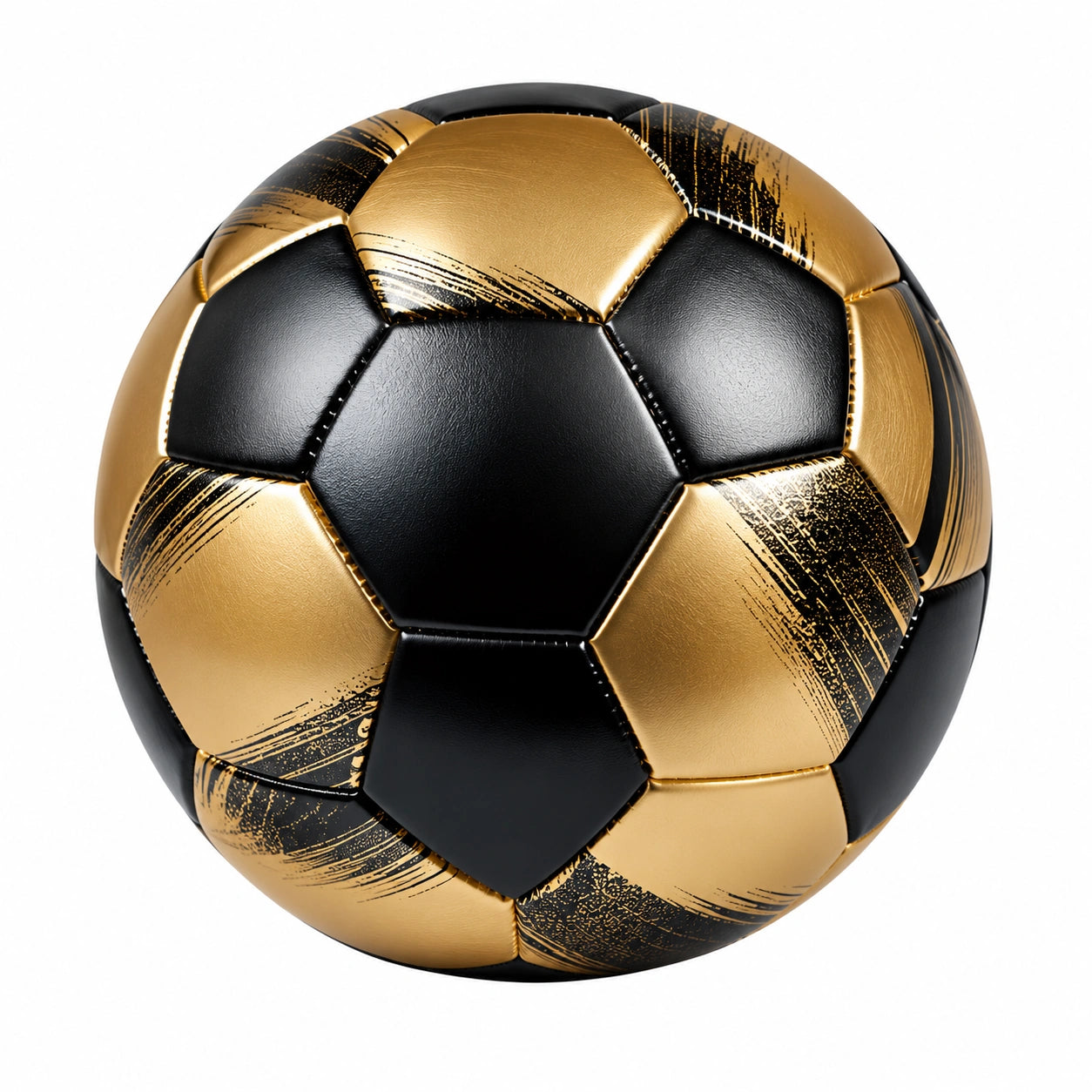Pallone da Calcio Professionale Nero e Oro