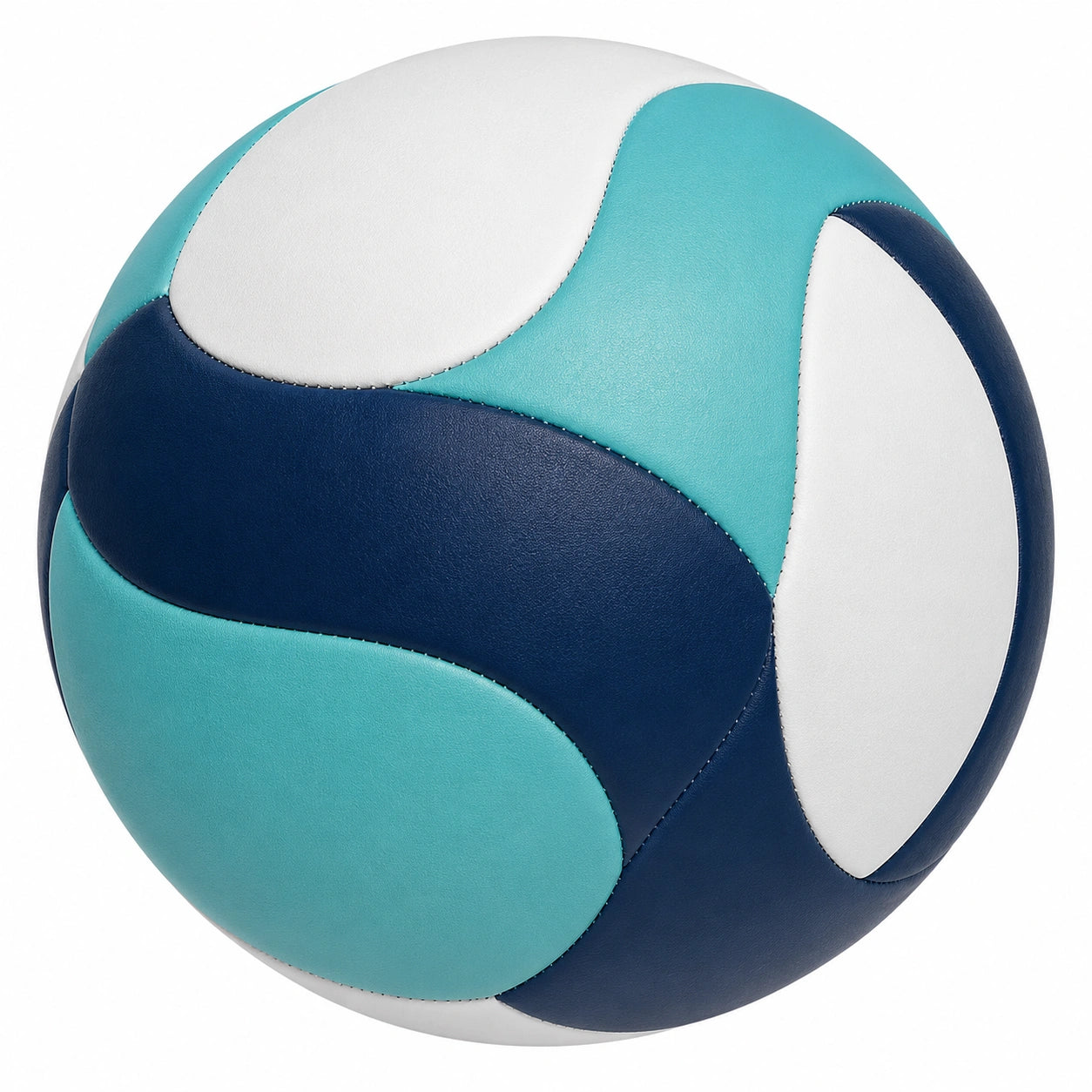 Pallone da Pallavolo Tricolore Blu, Bianco e Turchese
