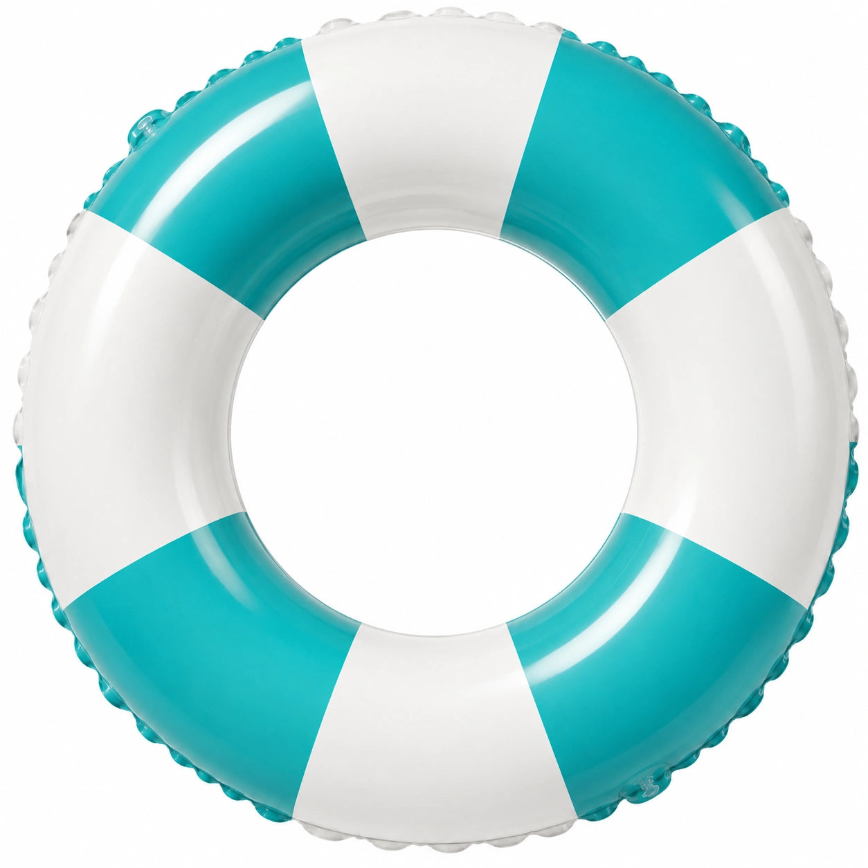 Salvagente gonfiabile bambini piscina mare 80 cm turchese/bianco